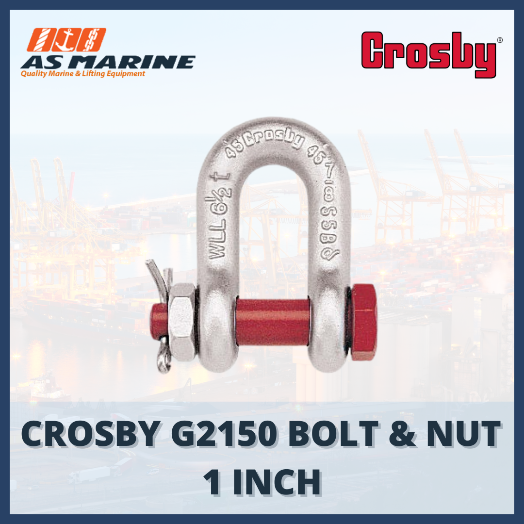 shackle crosby dee G2150 screw pin 1 inch
