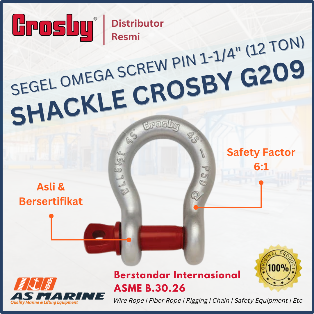 crosby G209 screw pin 1-1/4 inch