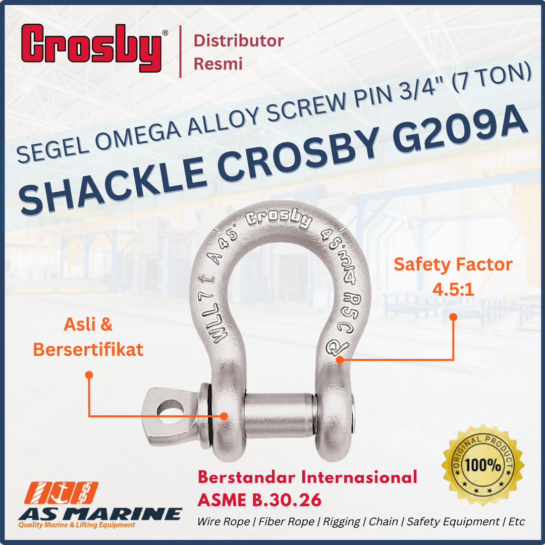 crosby G209A screw pin 3/4 inch