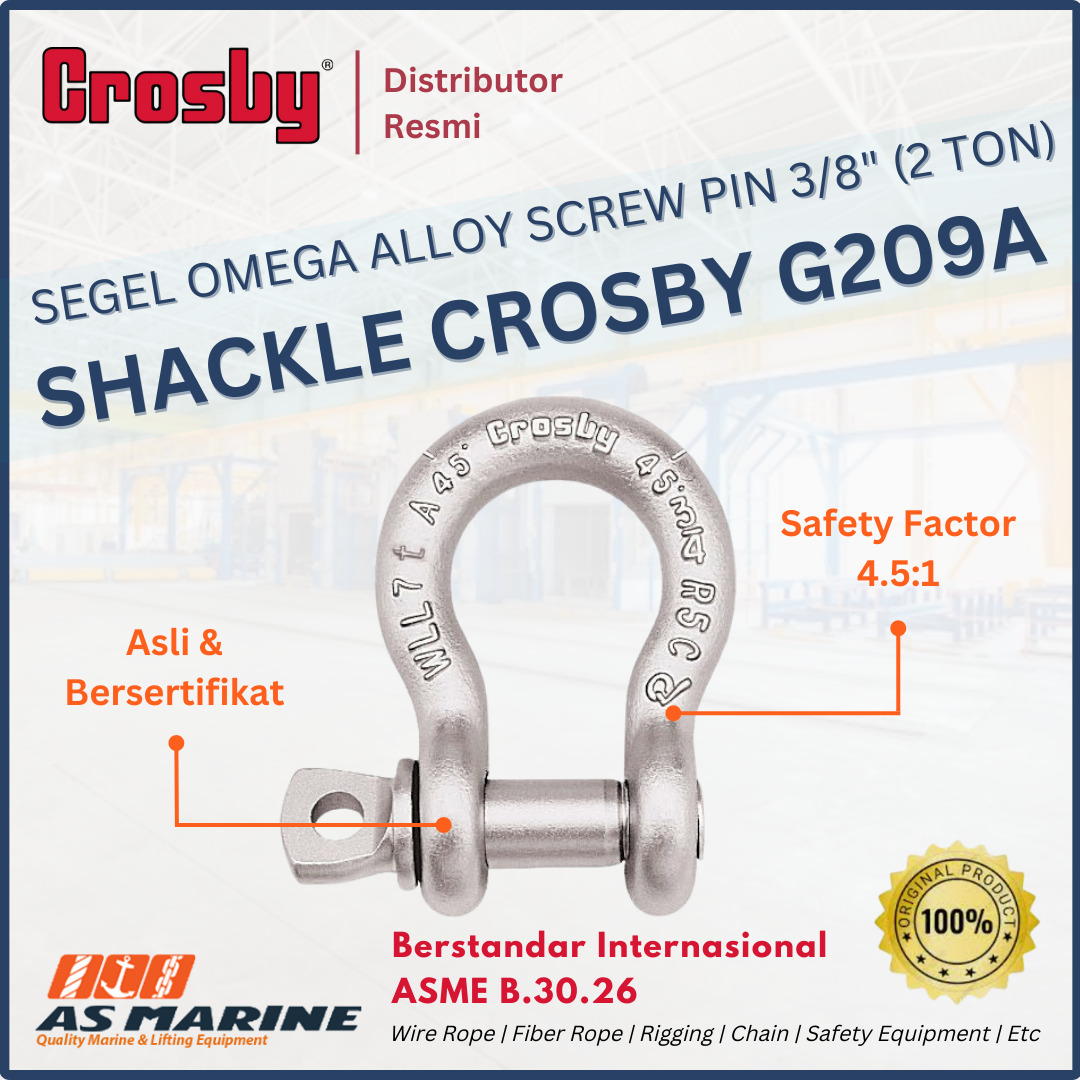 crosby G209A screw pin 3/8 inch