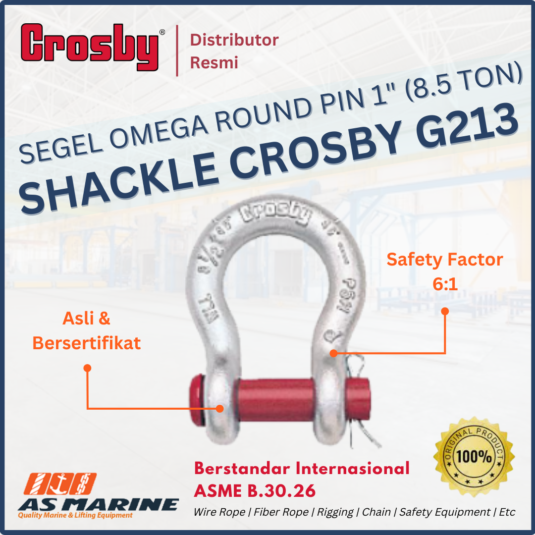 crosby G213 round pin 1 inch