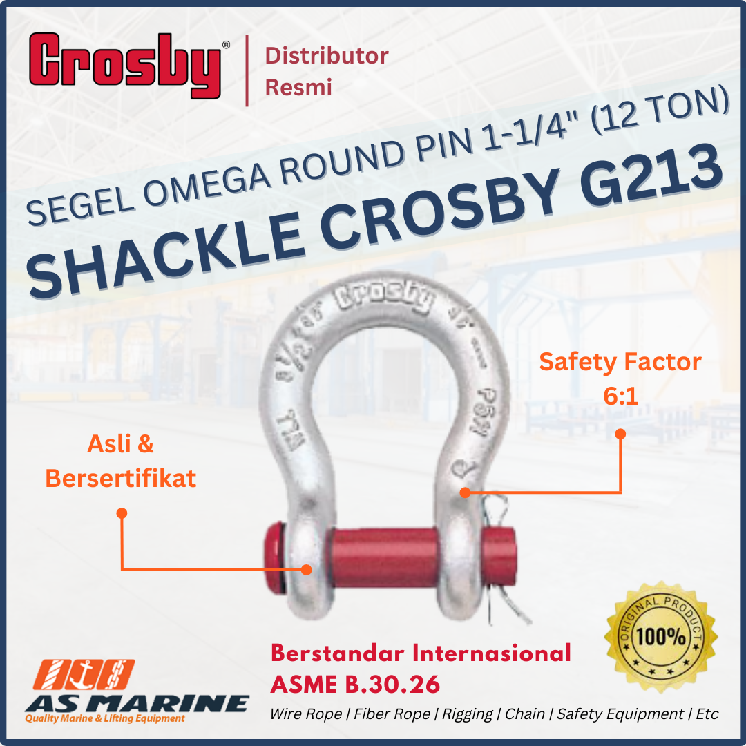 crosby G213 round pin 1-1/4 inch