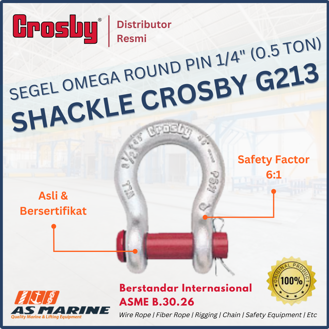 crosby G213 round pin 1/4 inch