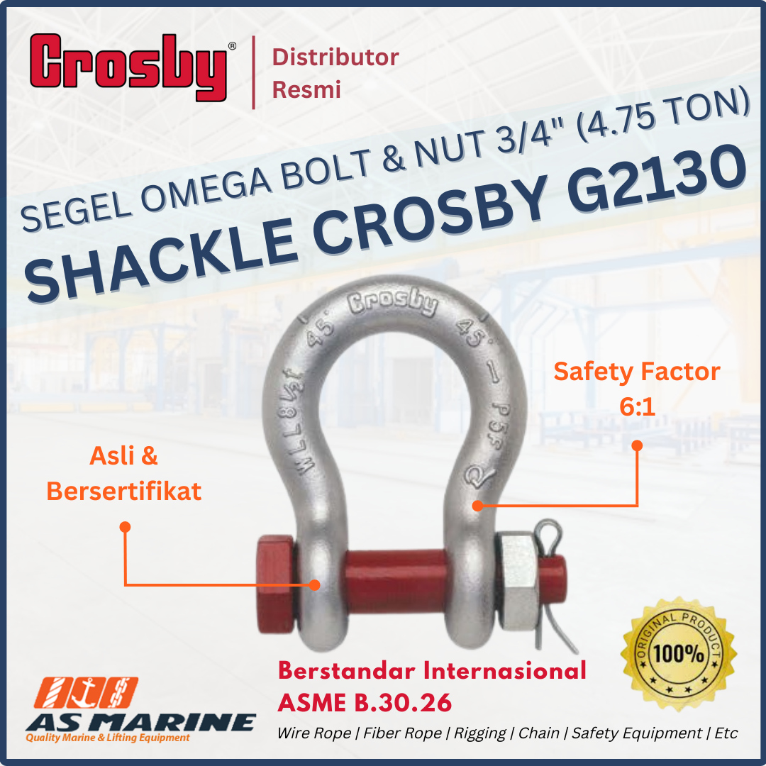 crosby G2130 bolt & nut 3/4 inch