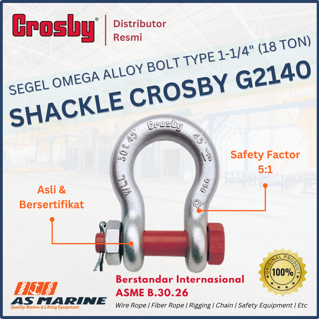 crosby G2140 bolt & nut 1-1/4 inch