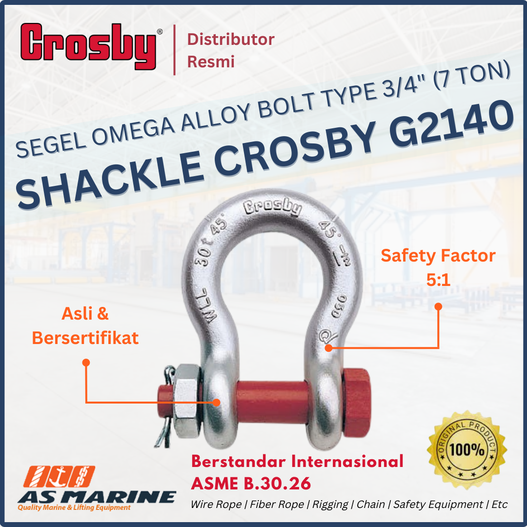 crosby G2140 bolt & nut 3/4 inch