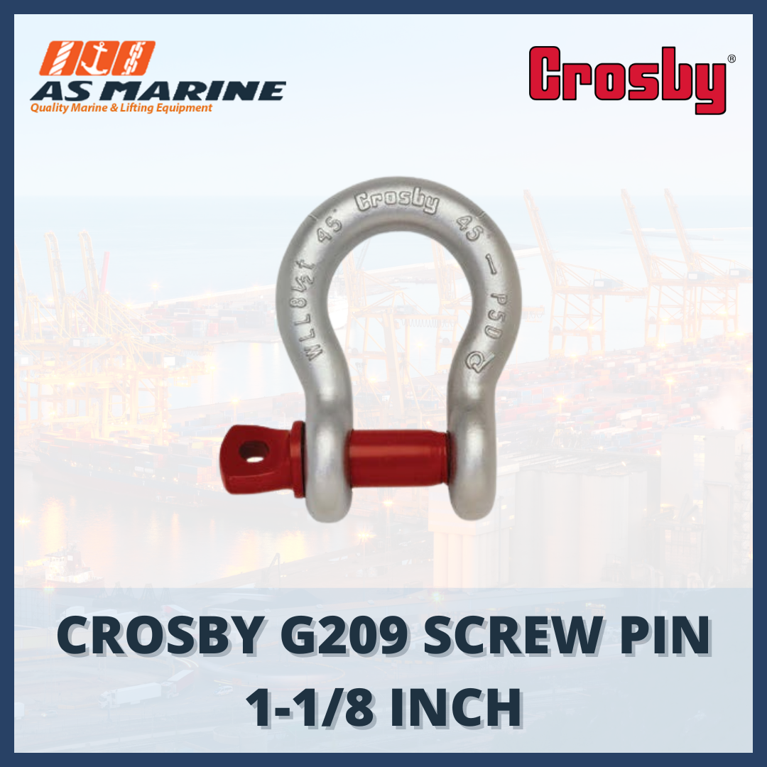 shackle crosby omega G209 screw pin 1-1/8 inch