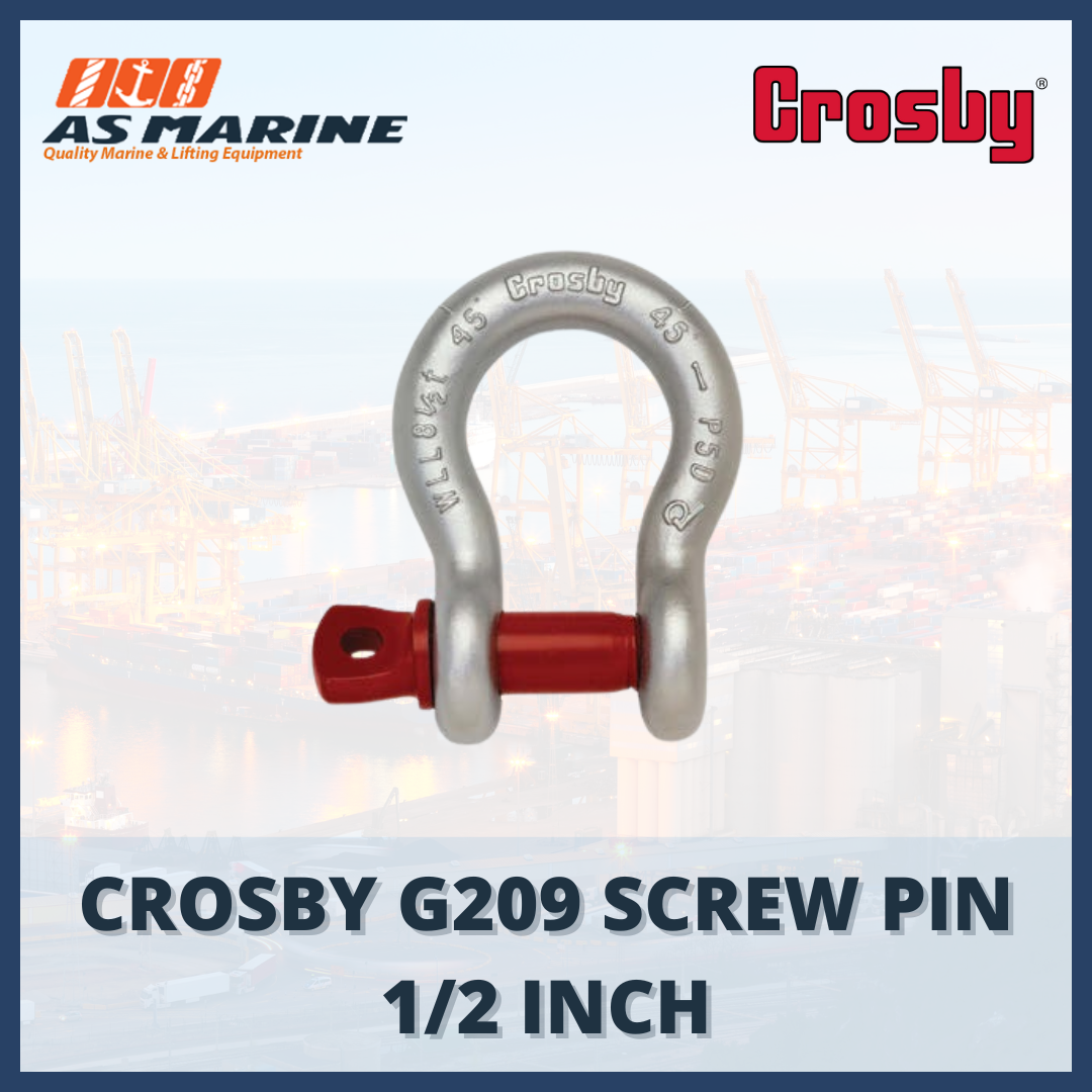 shackle crosby omega G209 screw pin 1/2 inch