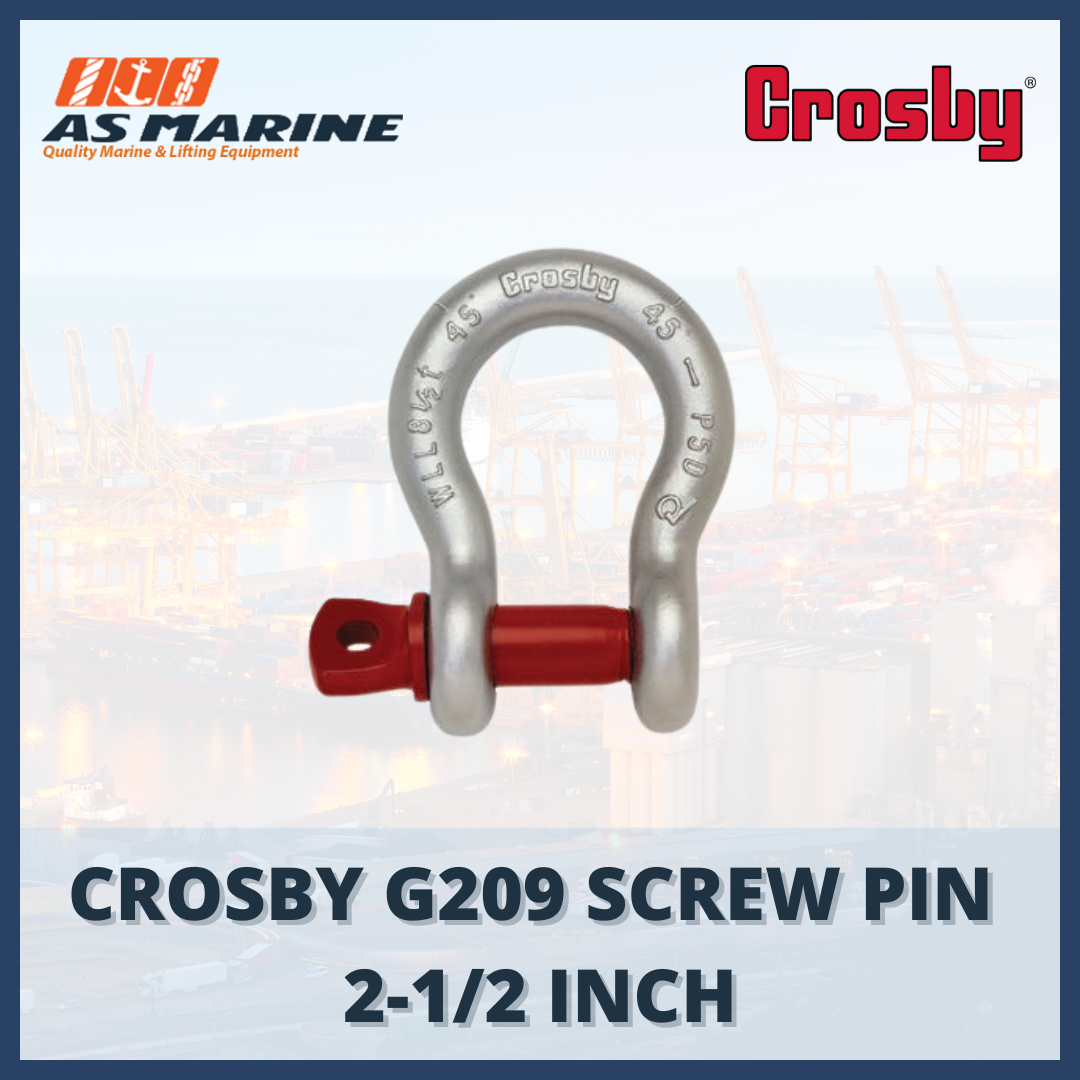 shackle crosby omega G209 screw pin 2-1/2 inch