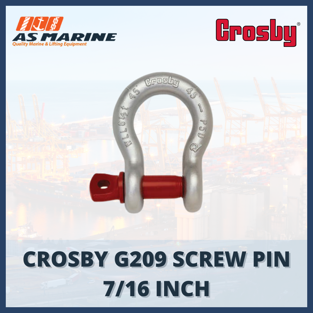 shackle crosby omega G209 screw pin 7/16 inch
