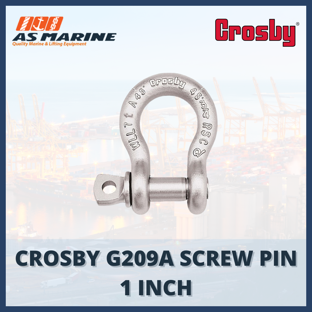 shackle crosby omega G209A screw pin 1-1/8 inch