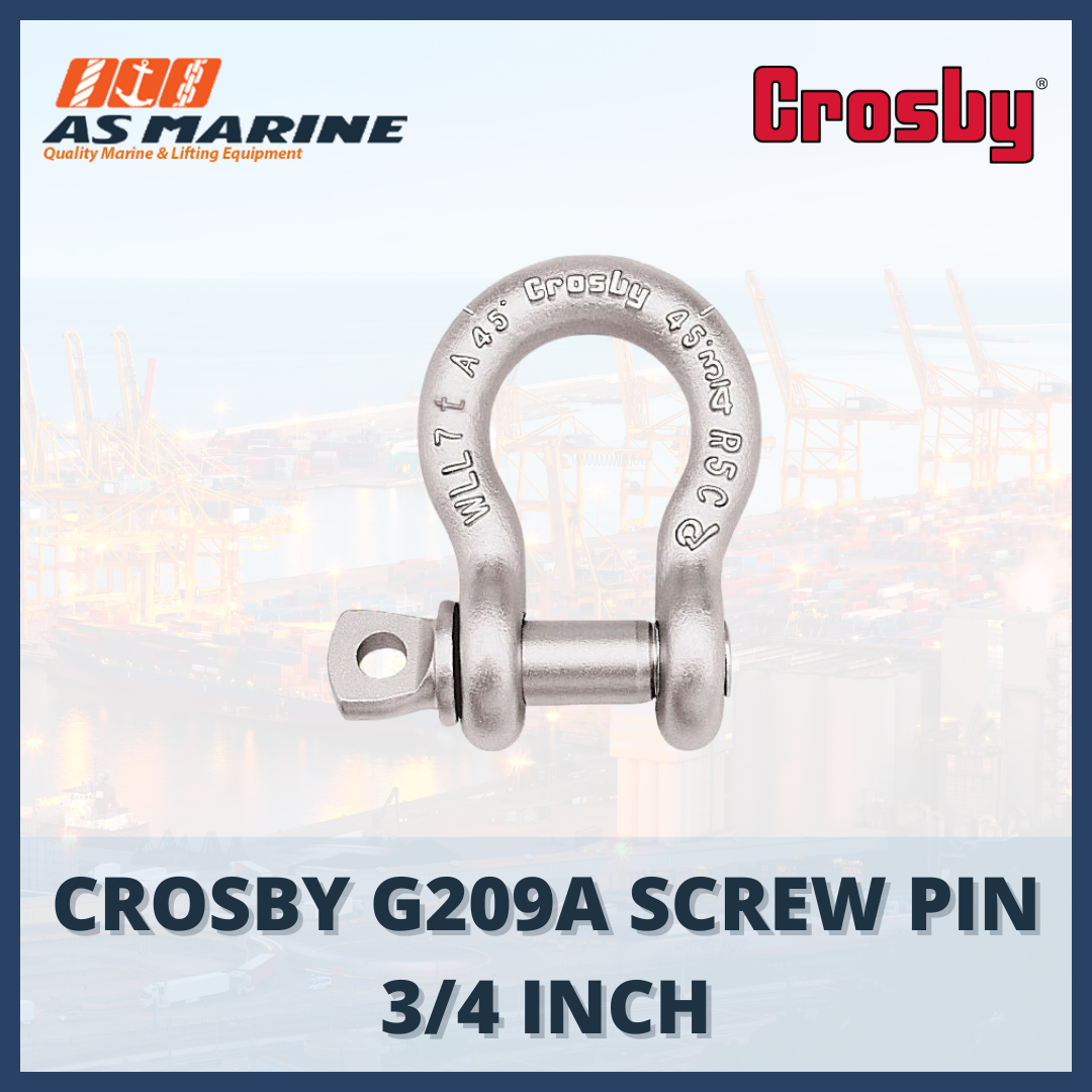 shackle crosby omega G209A screw pin 7/8 inch