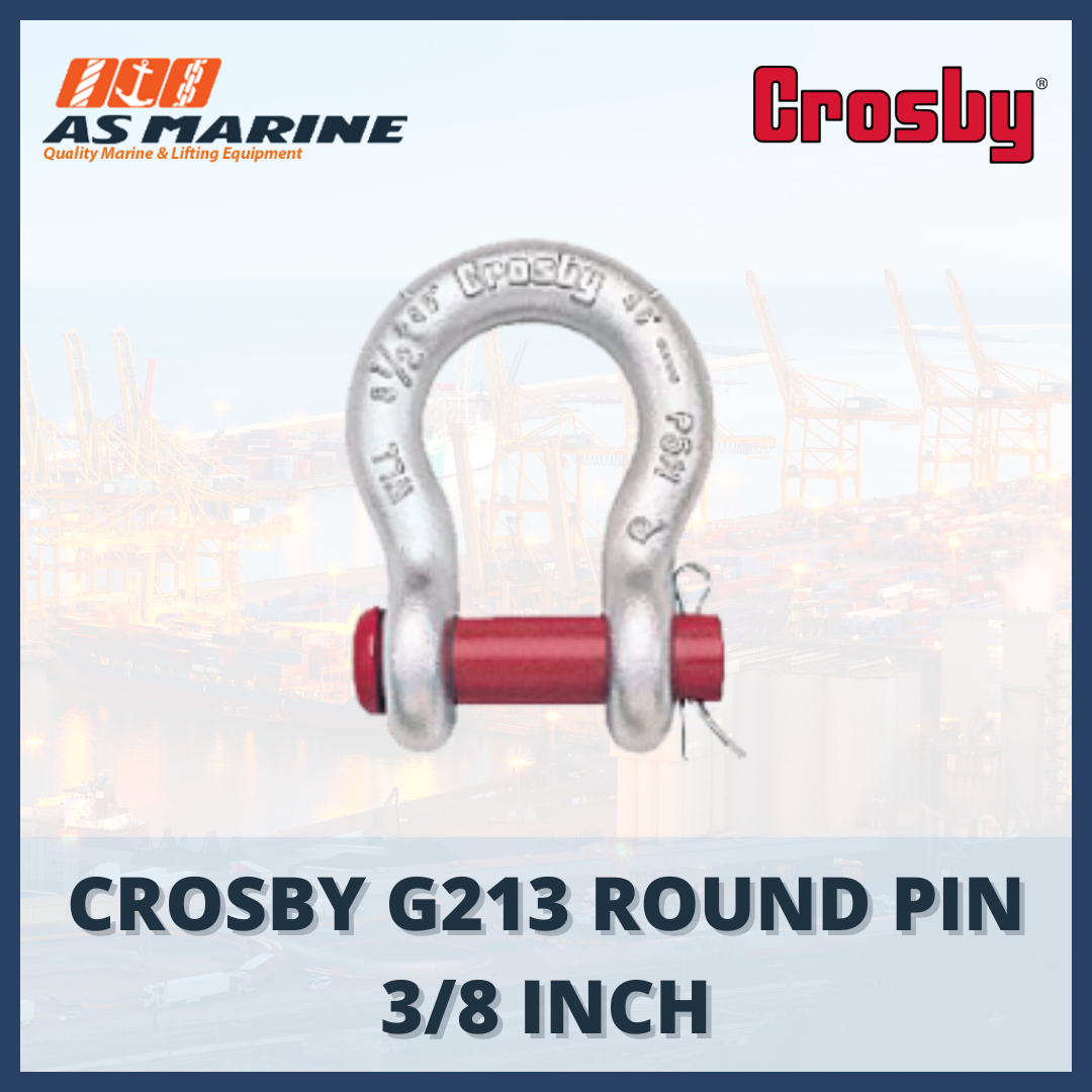 shackle crosby omega G213 round pin 38 inch