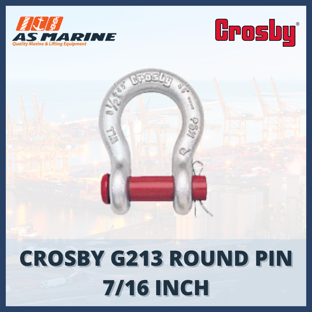 shackle crosby omega G213 round pin 7/16 inch