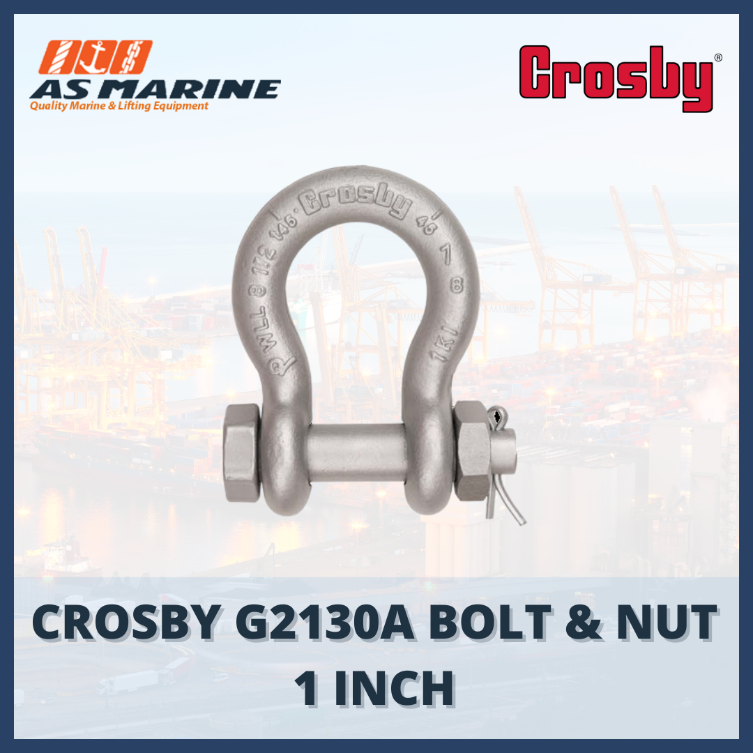 shackle crosby omega G2130A bolt & nut 1 inch