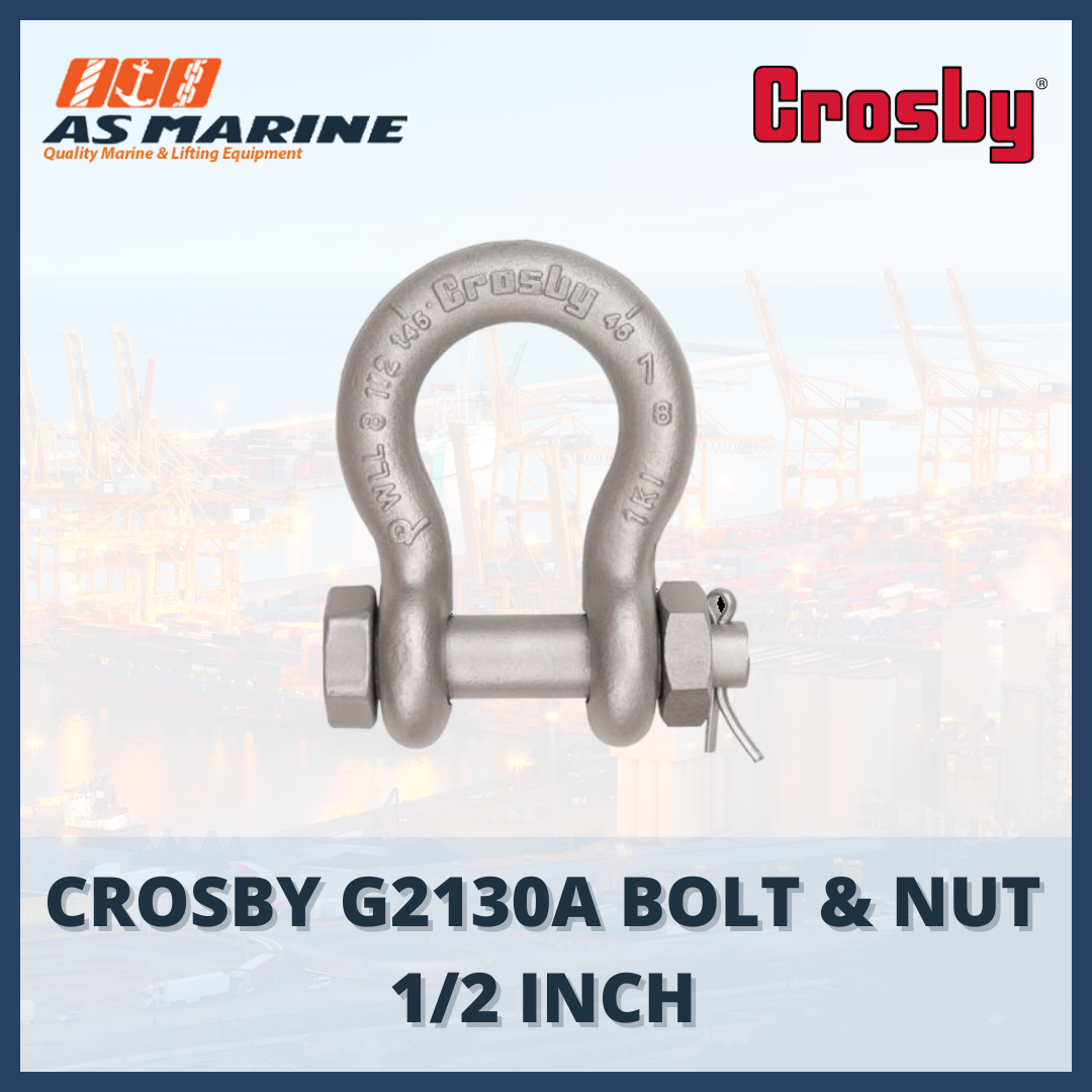 shackle crosby omega G2130A bolt & nut 1/2 inch