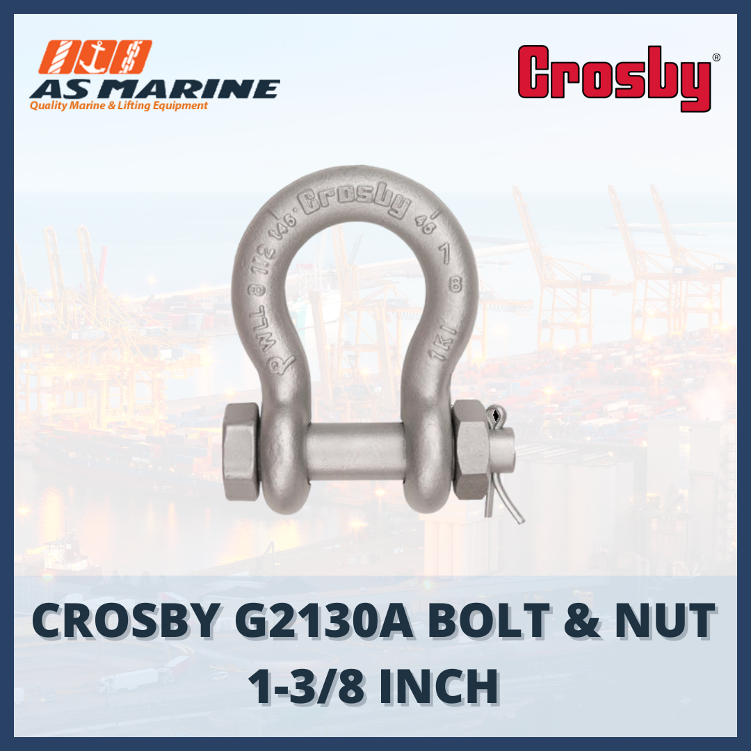 shackle crosby omega G2130A bolt & nut 1-3/8 inch