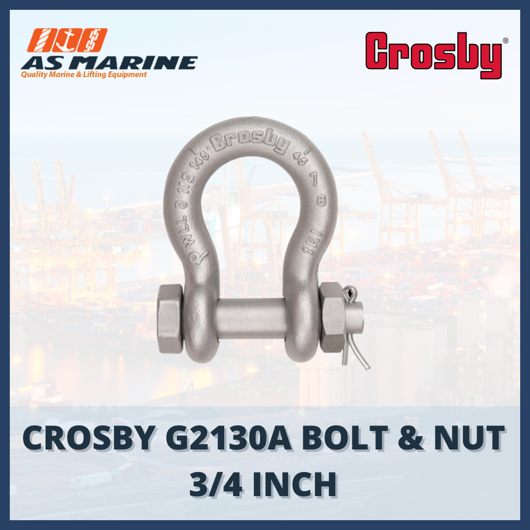 shackle crosby omega G2130A bolt & nut 3/4 inch