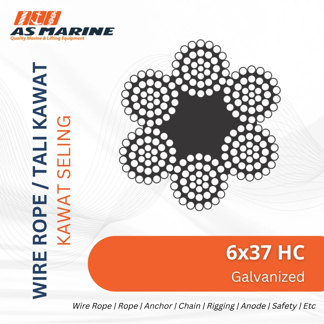Gp Wire Rope 6x7 Wire Rope 6x37+HC Galvanized | PT. Anugrah Sukses Marine