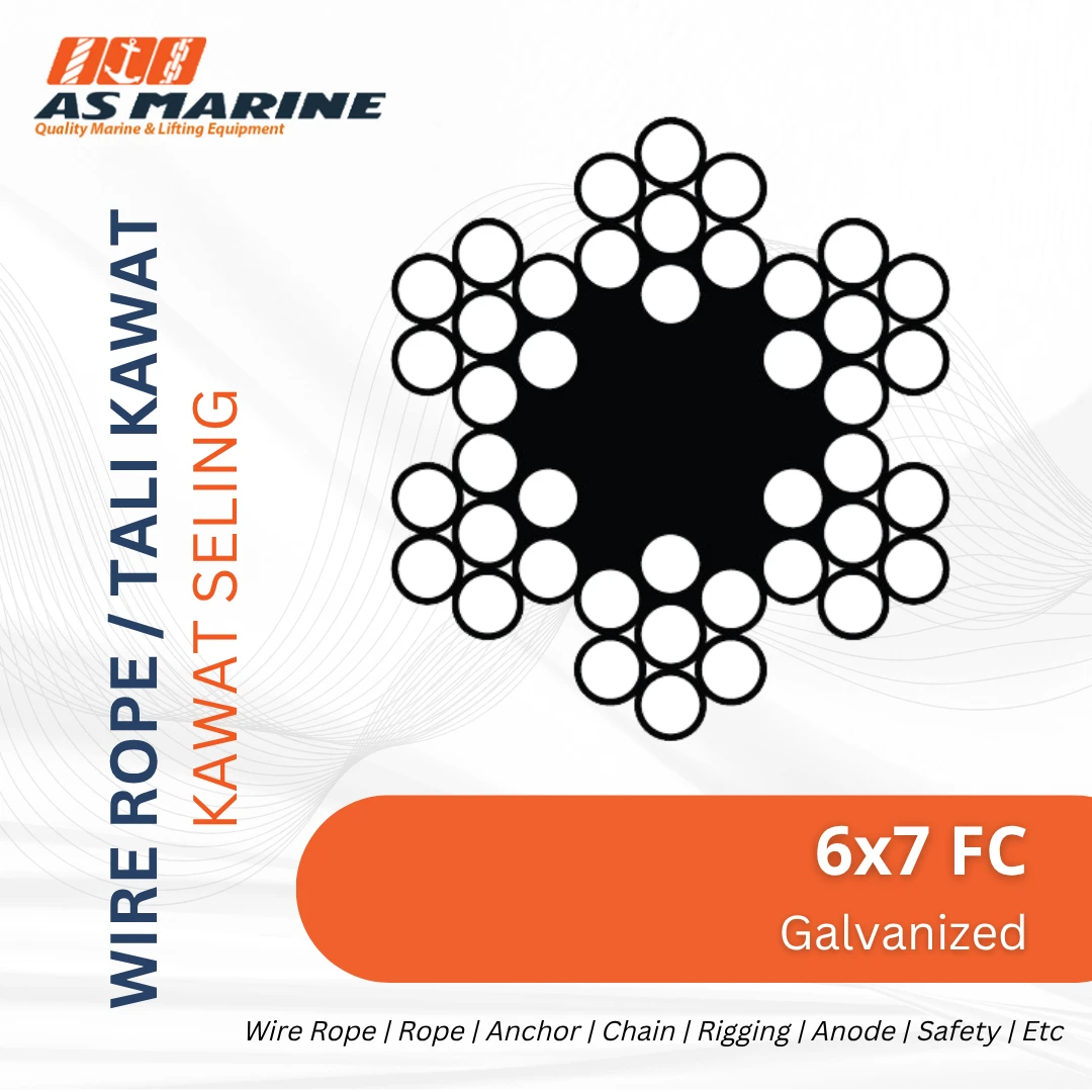 Wire Rope 6x7+FC Galvanized | PT. Anugrah Sukses Marine