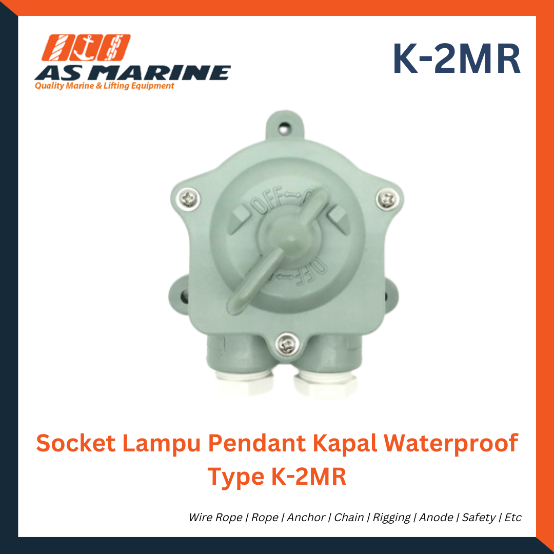 Socket Lampu Pendant Kapal Waterproof Type K-2MR