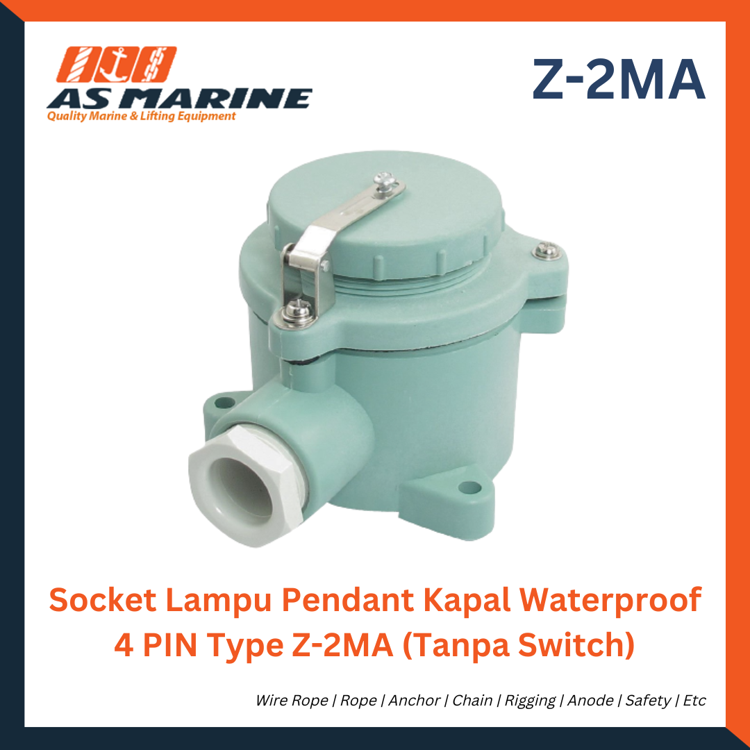 Socket Lampu Pendant Kapal Waterproof 4 PIN Type Z-2MA