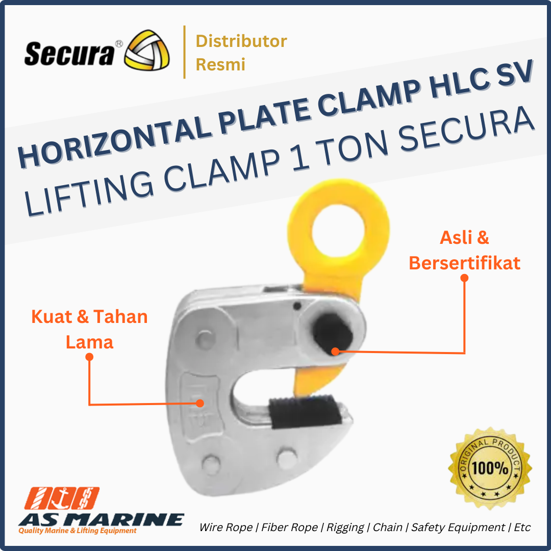 Horizontal Plate Clamp HLC SC Plus Secura 1 ton