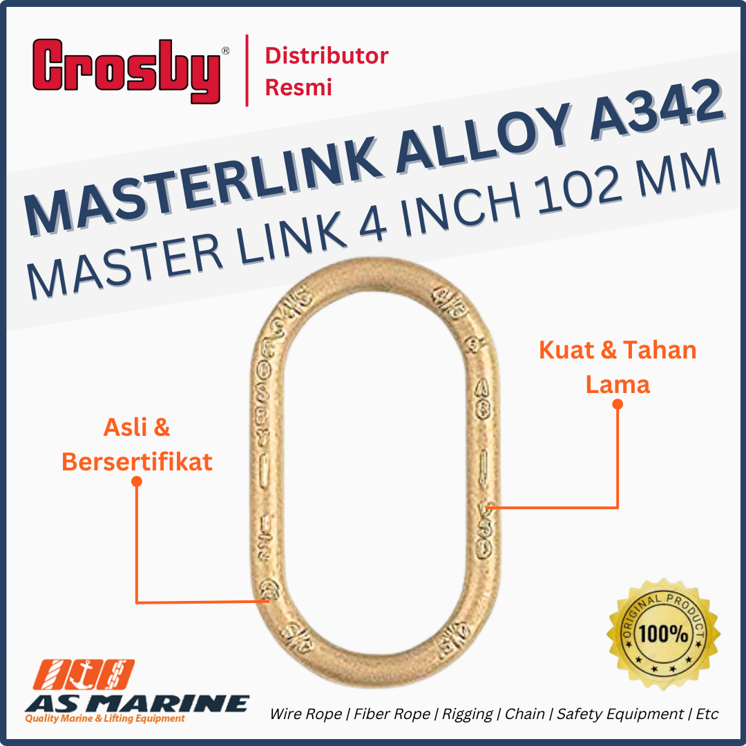 masterlink alloy crosby a342 102 mm