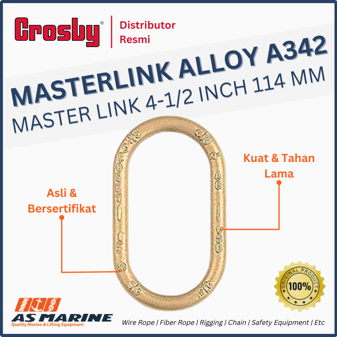 masterlink alloy crosby a342 114 mm