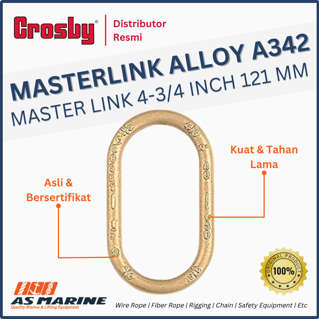 masterlink alloy crosby a342 121 mm