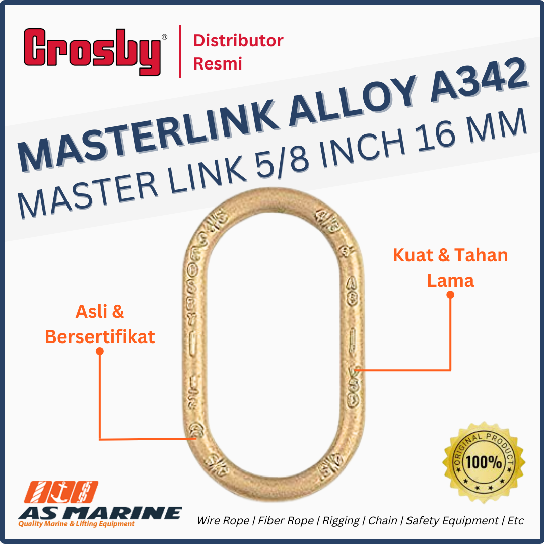 masterlink alloy crosby a342 16 mm