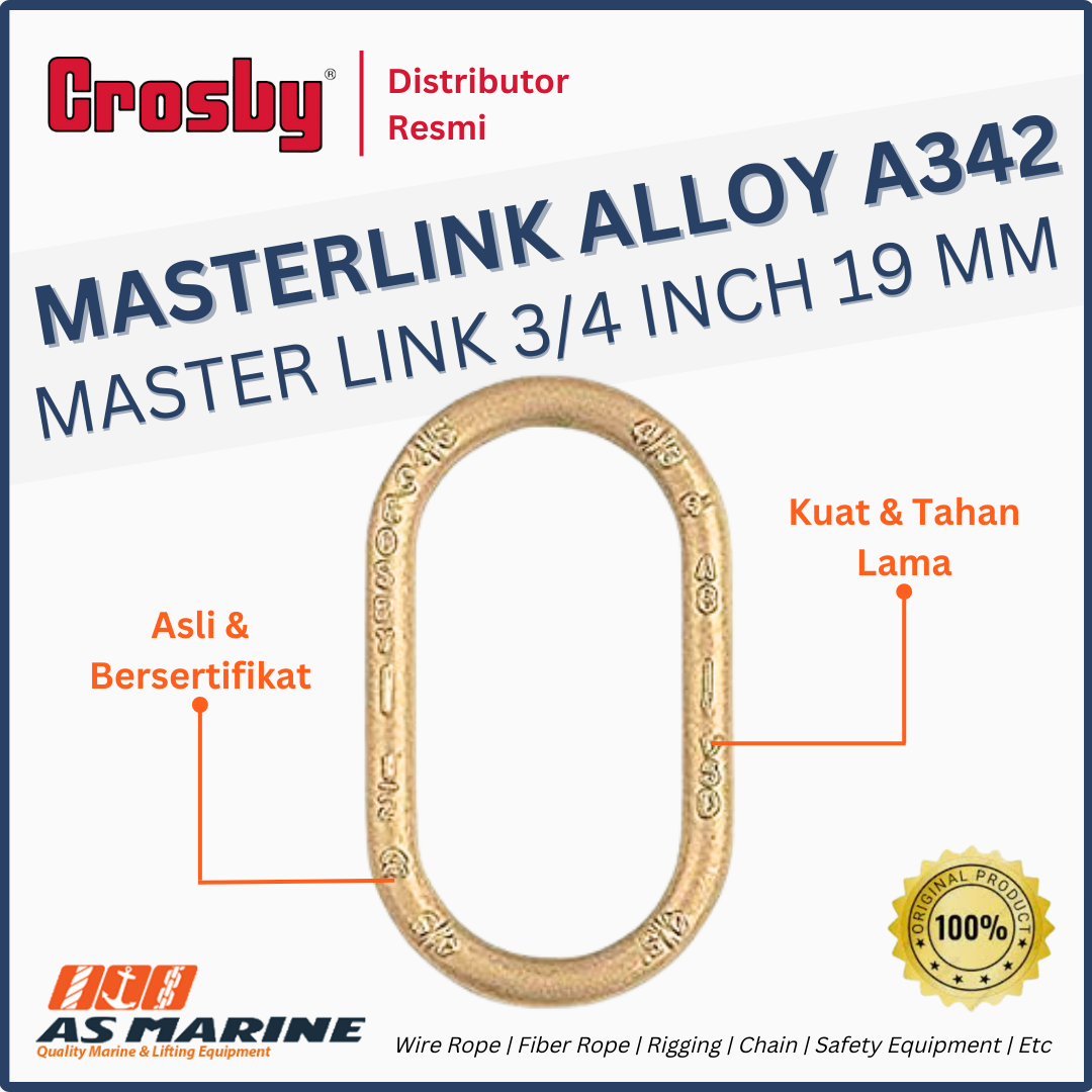 masterlink alloy crosby a342 19 mm