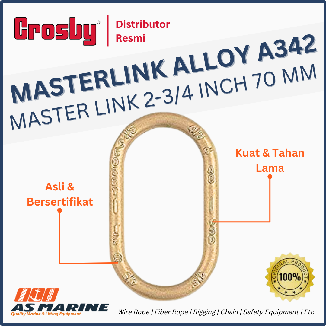masterlink alloy crosby a342 70 mm