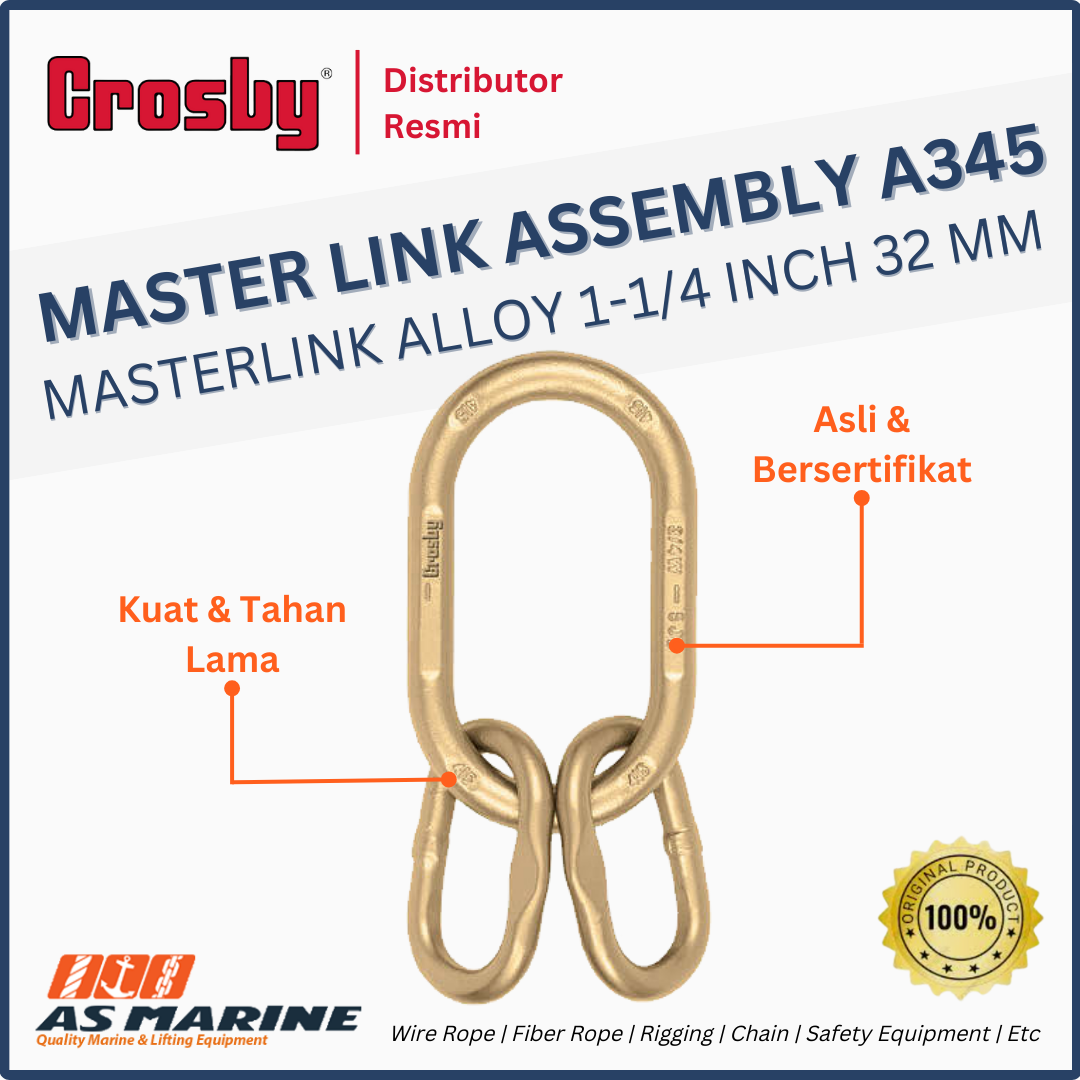 masterlink assembly crosby a345 1-1/4 inch 32 mm