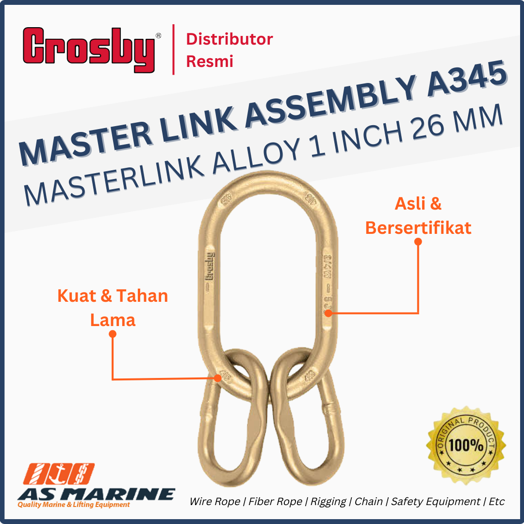 masterlink assembly crosby a345 1 inch 26 mm