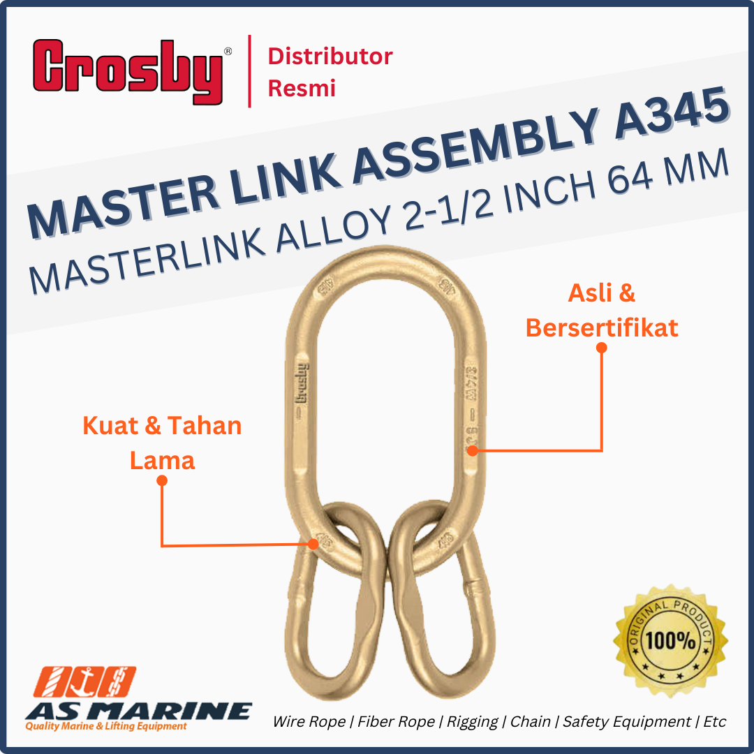 masterlink assembly crosby a345 2-1/2 inch 64 mm