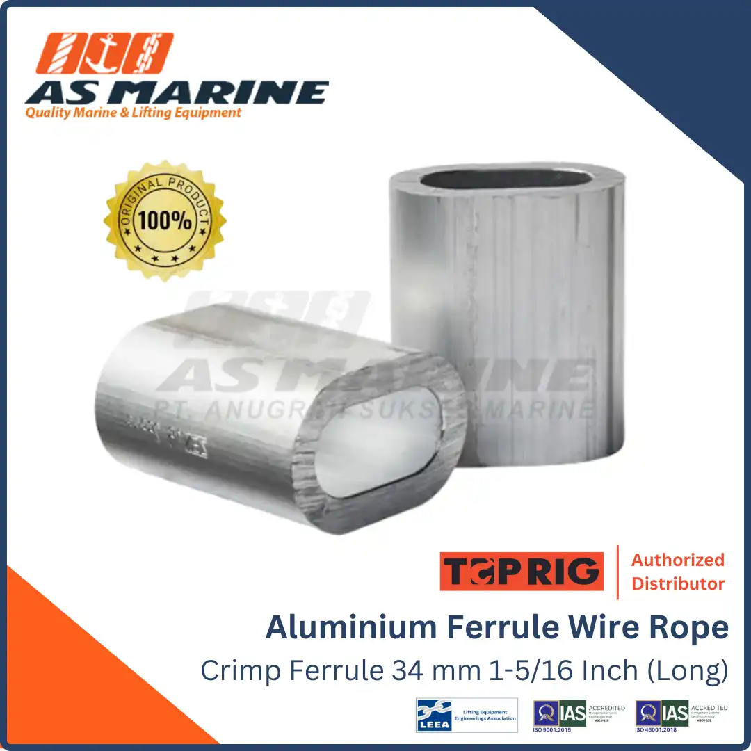 Toprig Aluminium Ferrule / Crimp Ferrule Wire Rope 1-5/16 Inch 34 mm ...