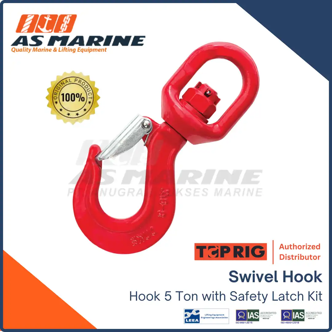 Toprig Swivel Hook / Kait / Gancu Alloy With Latch Kit 5 Ton | PT ...