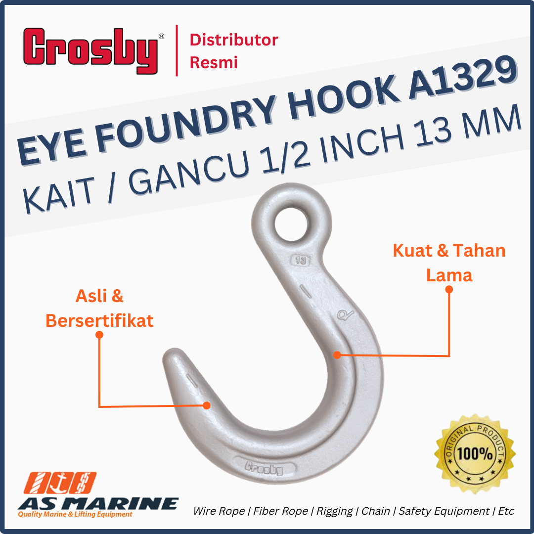 crosby usa eye grab hook a1329 1/2 inch 13 mm