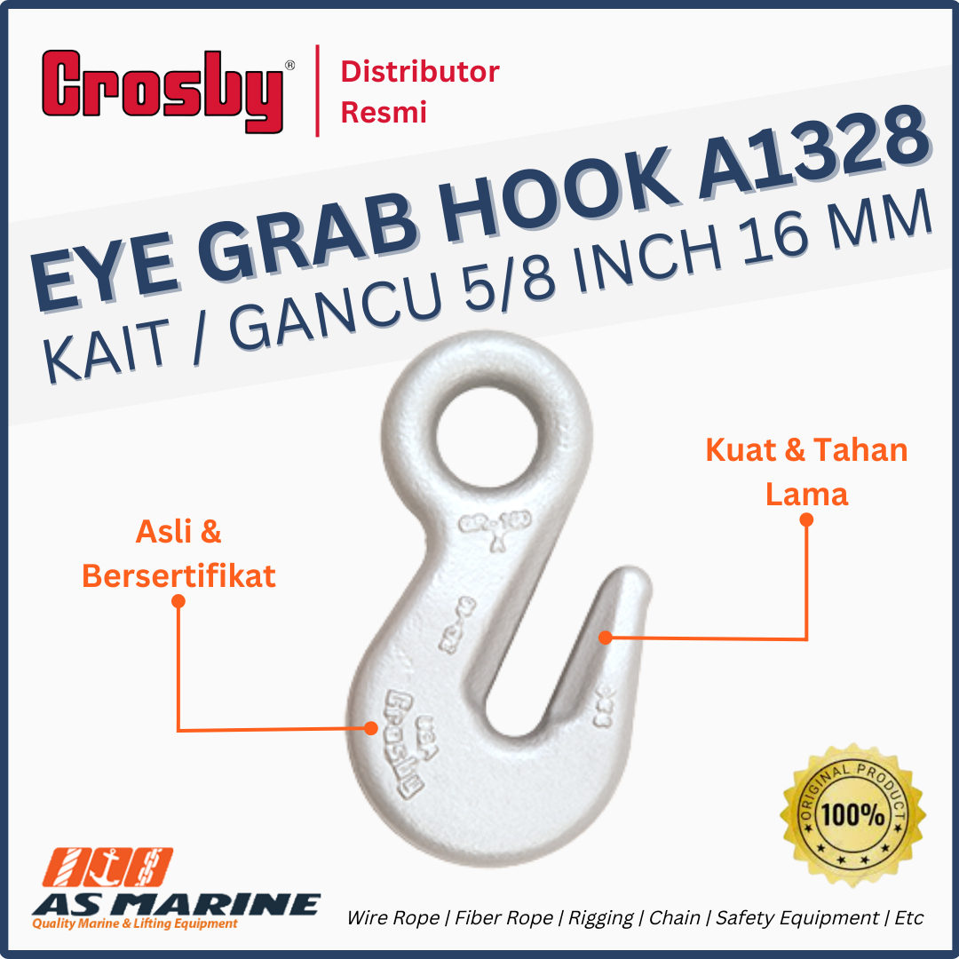 crosby usa eye grab hook a1328 5/8 inch 16 mm