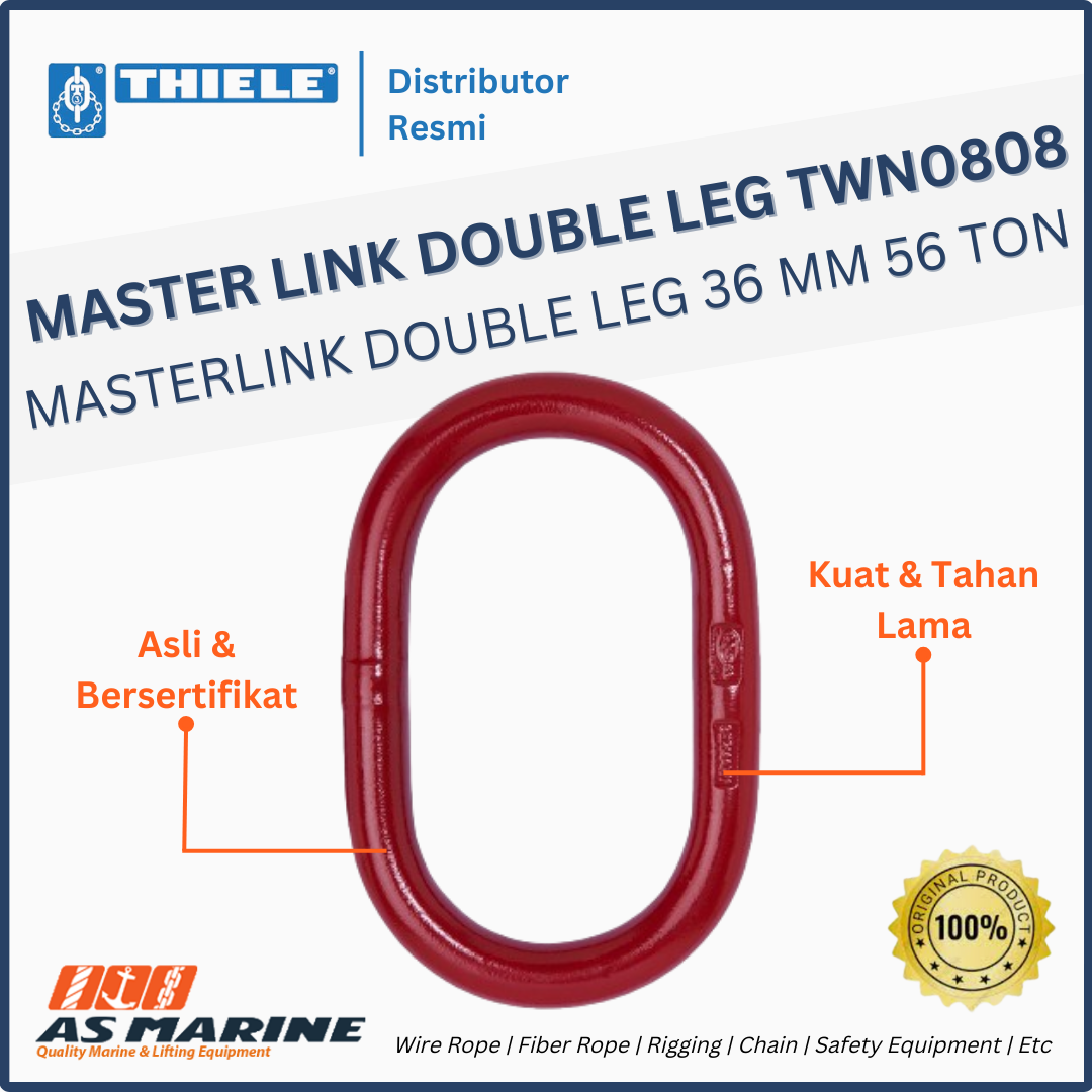 THIELE Master Link / Masterlink for Double Leg TWN 0808 36 mm 56 Ton
