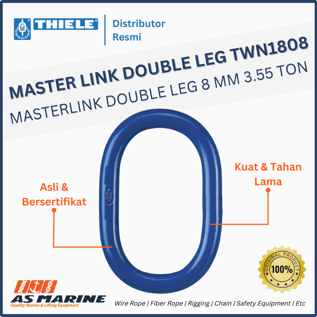 THIELE Master Link / Masterlink for Double Leg TWN 1808 8 mm 3.55 Ton