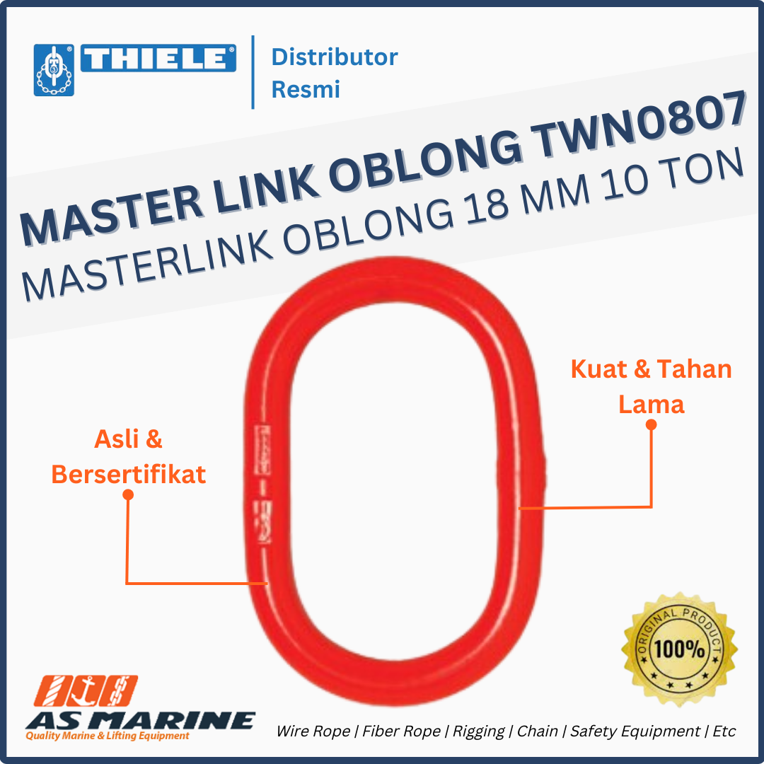 THIELE Master Link / Masterlink Oblong TWN 0807 18 mm 10 Ton