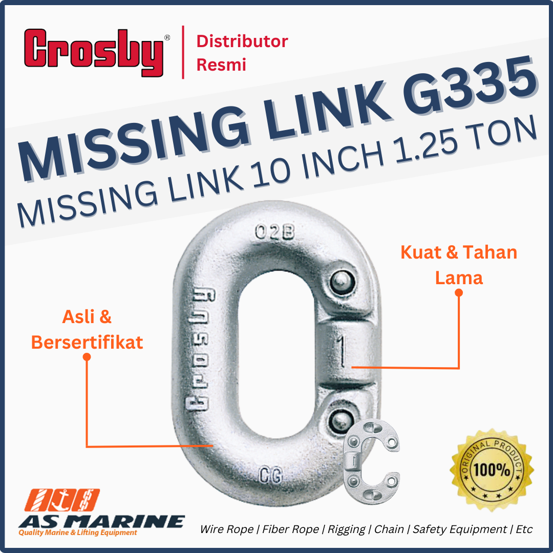 missing link g335 crosby 10 inch 1.25 ton