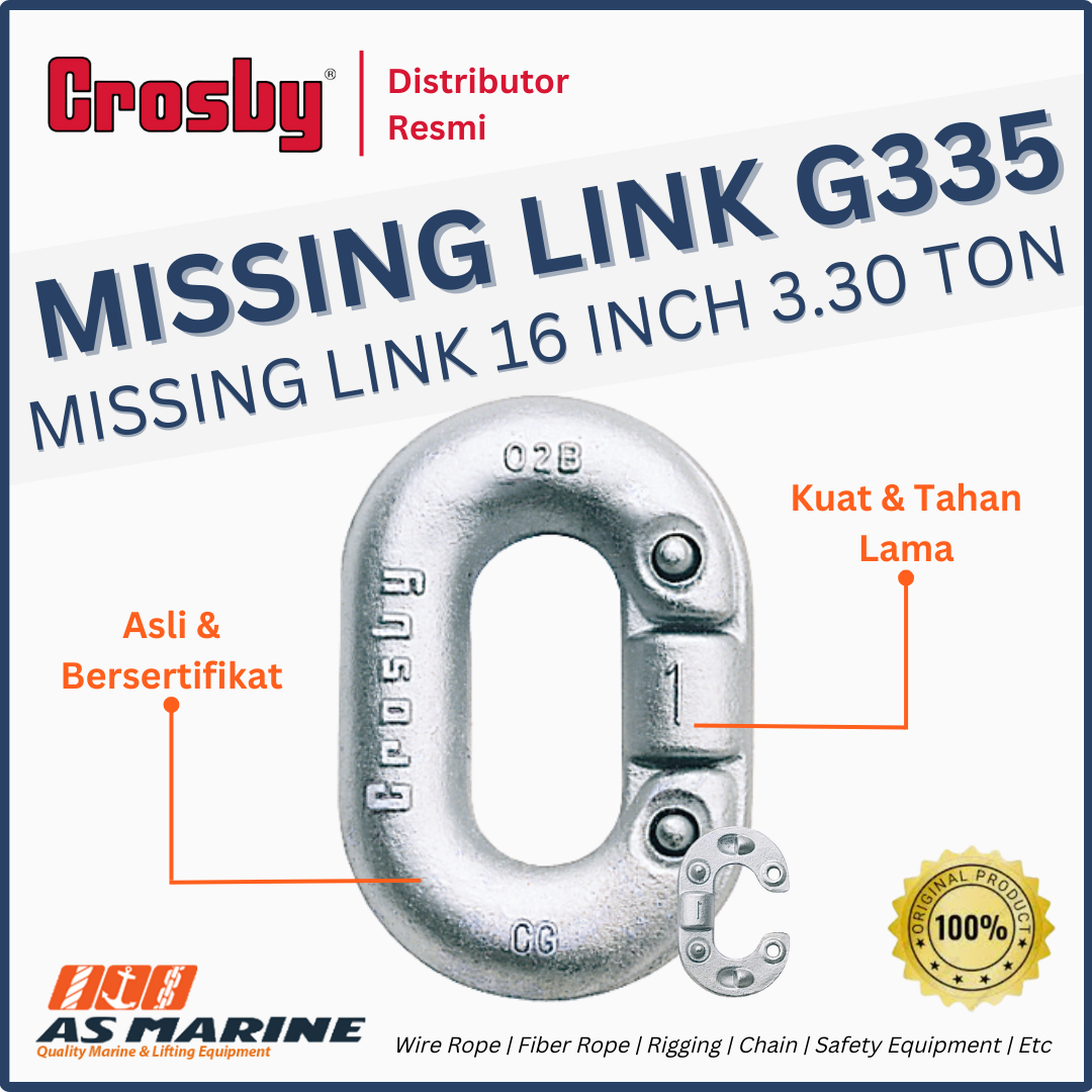 missing link g335 crosby 16 inch 3.30 ton