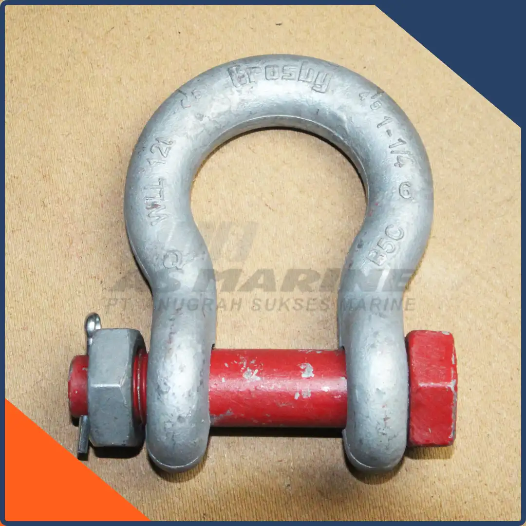 Crosby USA Bow Shackle / Segel Omega G2130 Bolt & Nut 1-1/4 Inch 12 Ton ...