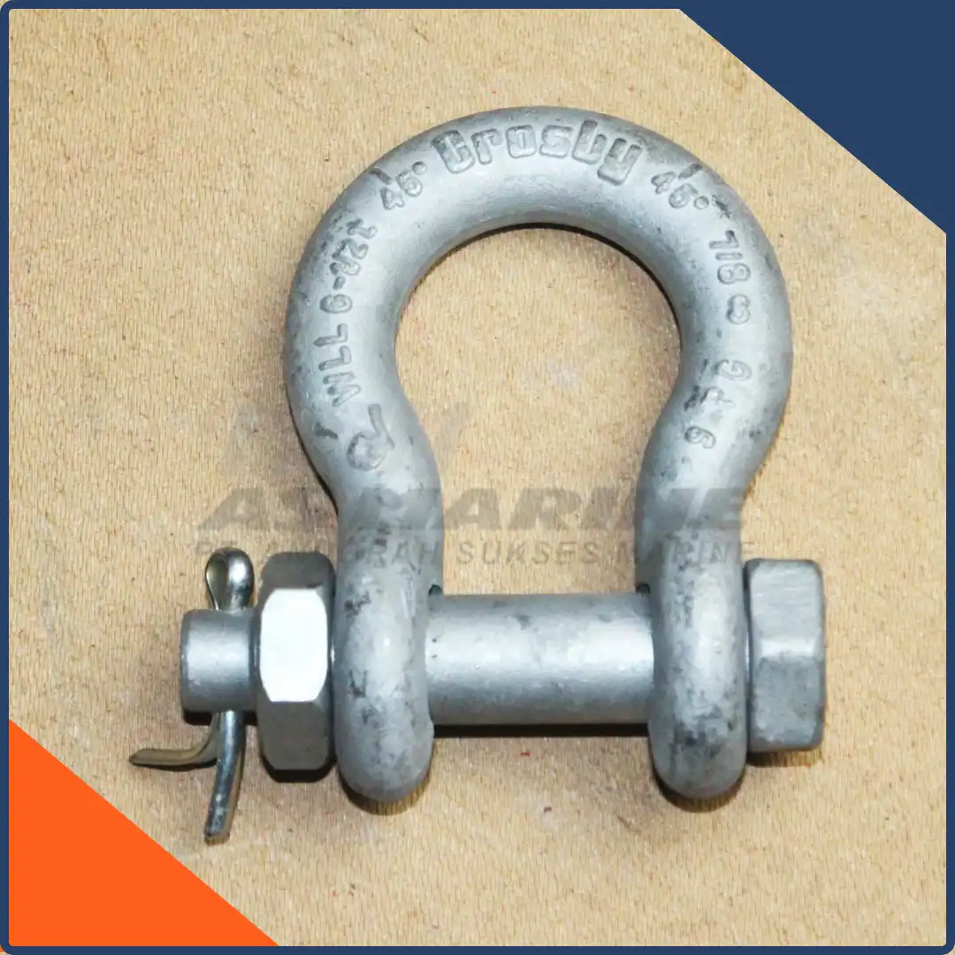 Crosby USA Bow Shackle / Segel Omega G2130A Bolt & Nut Alloy 7/8 Inch 6 ...
