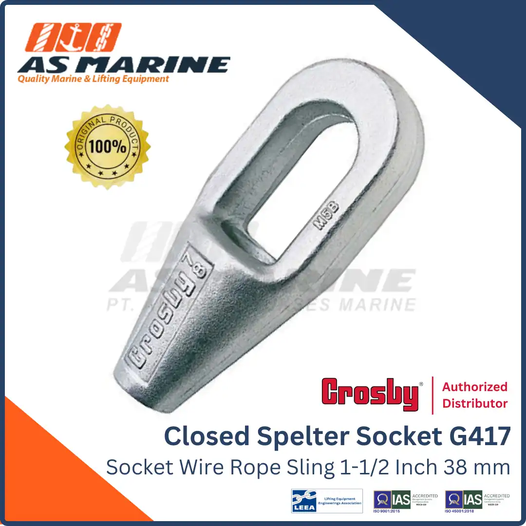 Crosby Gancio Di Sollevamento 2774 WLL 17T - Apertura 2 1/2" Usato Scatola Aperta