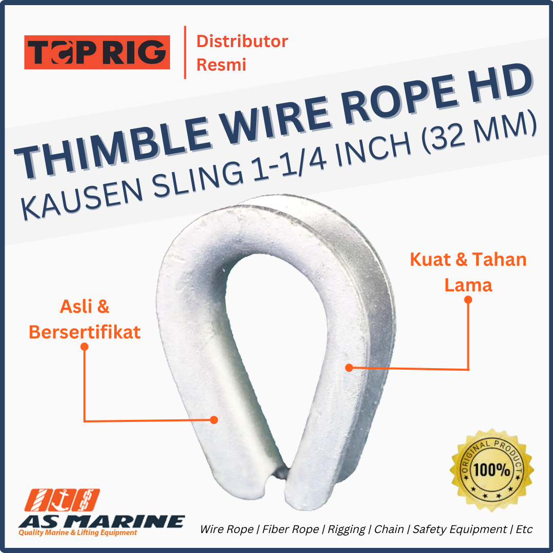 thimble wire rope hd 1-1/4 inch 32 mm