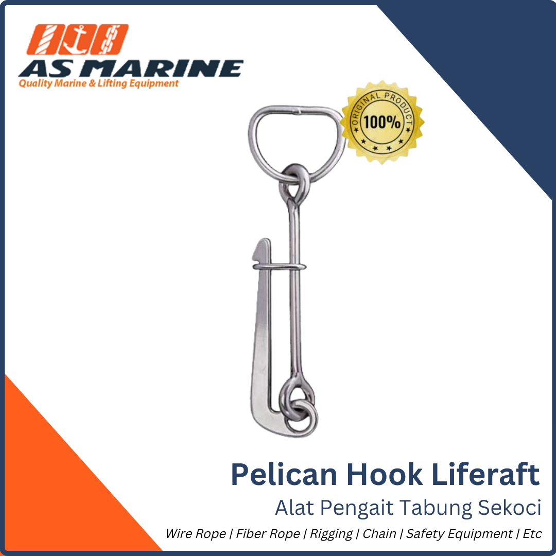 Pelican Hook Liferaft / Alat Pengait Tabung Liferaft